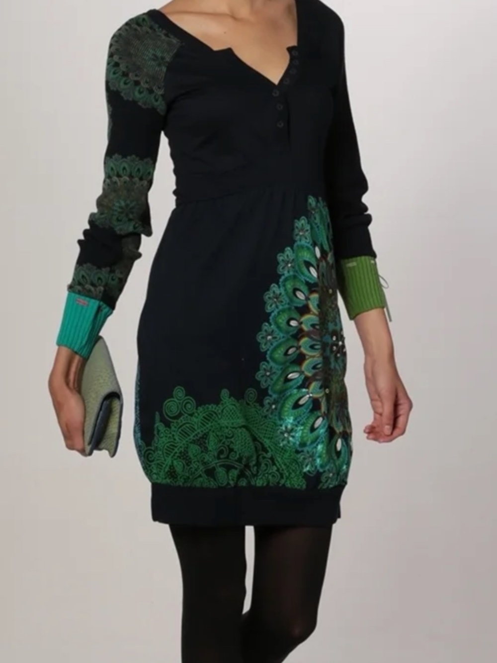 PRISTINE Desigual Jersey dress RARE FIND. Pit-Pit 20" XXL